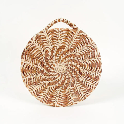 Mayan Hands Pine Hanging Trivet